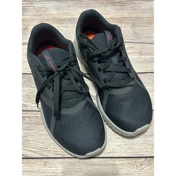 Reebok Womens Flexagon 3.0 Memory Tech Sneakers Gray Hot Pink Size 6 - Picture 3 of 8